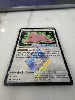 Ditto 154/214 Lost Thunder Holo Prism Star Rare Pokemon Moderately Played - Image 2