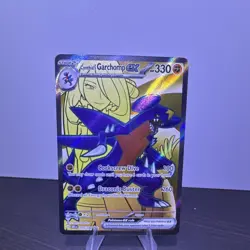 Pokemon TCG Cynthia's Garchomp EX 215/182 Ultra Rare Near Mint - Image 1