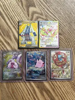Pokemon 24 Card Ultra Rare Lot | Tinkaton ex SIR, Clefairy IR, Riolu IR, exCards - Image 2