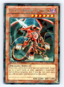 Yugioh White-Horned Dragon DT07-EN009 Cracked Ice Parallel - NM 💎 - Image 1