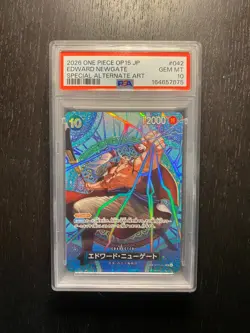 2026 One Piece Edward Newgate SP Alt Art OP15 JP #042 Gem Mint PSA 10 - Image 1