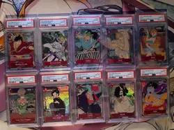 Lot of (10) PSA 10 Sequential One Piece English 1st Anniversary Set - Image 1
