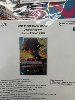 One Piece Card Game Official Playmat Limited Edition Vol. 5 With Promo Luffy - Image 2