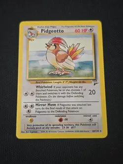 Pidgeotto 028/130 Base Set 2 Regular Black Star Rare WOTC Pokemon TCG LP - Image 1