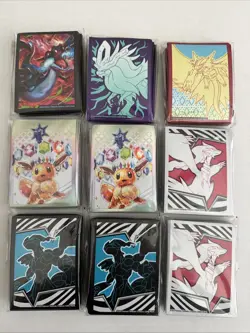 Pokemon TCG Sleeves 65ct Lot of 9 Sealed From Different ETB - Image 1