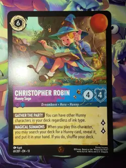 Disney Lorcana Christopher Robin Sage Legendary Attack of the Vine! Regular #61 - Image 1