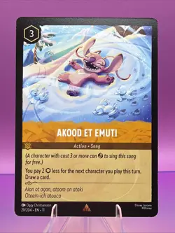 Disney Lorcana TCG- Winterspell Akood Et Emuti 29/204 Rare Non Foil Near Mint - Image 1