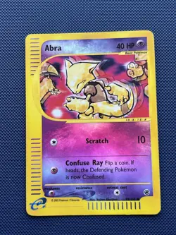 Abra 93/165 Reverse Holo Common Expedition Base Set Pokemon TCG Card - LP - Image 1