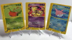 Pokemon Lot Expedition Base Set Abra 93/165 LP Corsola 102/165 Hoppip 112/165 - Image 1