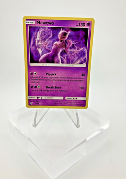 MEWTWO 12/18 ULTRA RARE DETECTIVE PIKACHU POKEMON HOLO NM - Image 1