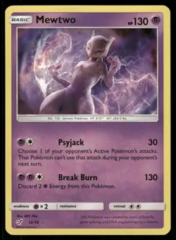 Pokemon Mewtwo 12/18 Detective Pikachu Ultra Rare LP - Image 1