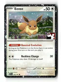 Eevee 143/191 Prize Pack Series Cards Holo Common NM - Image 1