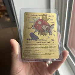 Pokemon Card Magikarp & Wailord GX Gold Foil Fan Art 161/181 Mint or Near Mint - Image 1