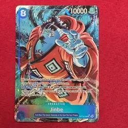 Bandai One Piece Card Game Jinbe OP14-049 Alt Art Foil Character Rare 8C 10K EN - Image 1