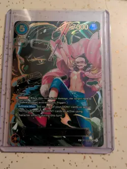 One Piece CCG Royal Blood Foil Card Smoker (030) OP10-030 SP - Image 1