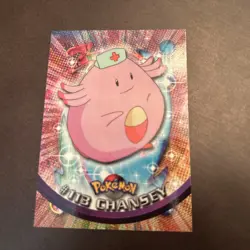 Pokemon Card - Chansey #113 - Topps Series 2 - Blue Logo - Image 1