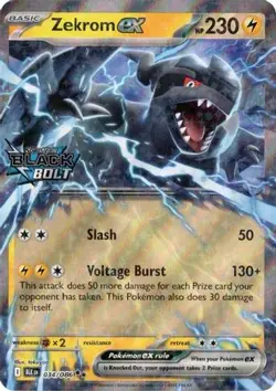 Zekrom ex (Black Bolt Stamped) 034/086 Miscellaneous Cards & Products NM - Image 3