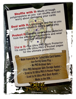 Rembrandt Ultra Pro Deck Protector Pac Of 100 Gaming MTG Card Sleeves New 1995 - Image 3