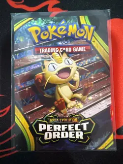 Meowth Pokemon TCG Perfect Order Trainer Tips Art Card Build And Battle - Image 1