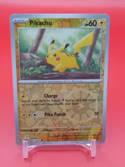 Pokemon Card 151 Reverse Holographic Pikachu 025/165 Near Mint - Image 1