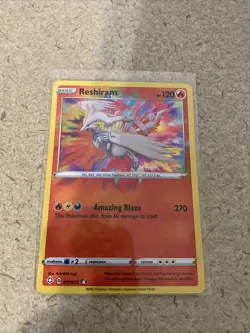Reshiram 017/072 Amazing Rare Shining Fates Holo Rare Pokemon Card NM - Image 1