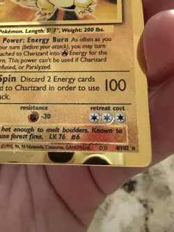 Charizard (Celebrations Metal Card) 004/102 Miscellaneous Cards & Products Holo - Image 4