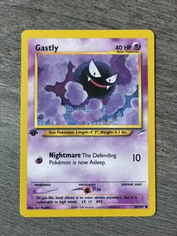 Gastly 65/105 Pokemon 1st Edition Neo Destiny NM Vintage 2002 Card - Image 4