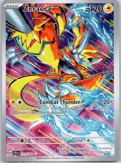 Zeraora 151/142 Illustration Rare Stellar Crown Pokemon Near Mint - Image 1