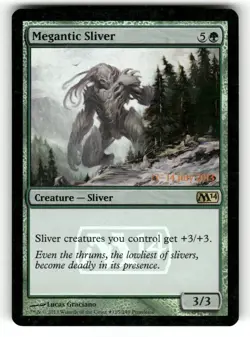 Megantic Sliver LP Foil Prerelease Cards 185 MTG Promo - Image 1