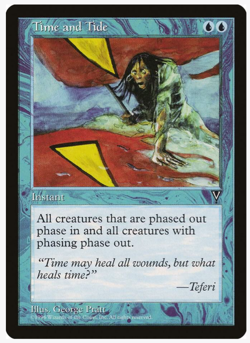 Time and Tide - Visions (VIS) PLAYSET (x4) Vintage Magic the Gathering NM/LP - Image 1
