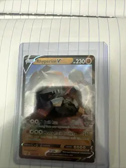 Rhyperior V 095/189 Swsh03 Pokemon Darkness Ablaze Near Mint Holo Ultra Rare - Image 1