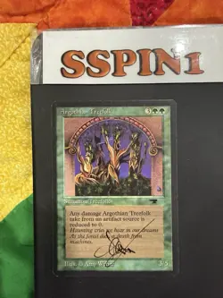 MTG ARTIST PROOF Argothian Treefolk Sketch Signed Art Amy WEBER - Image 2