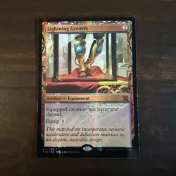 MTG Lightning Greaves Foil Kaladesh Inventions Masterpiece Series 014/054 - Image 1