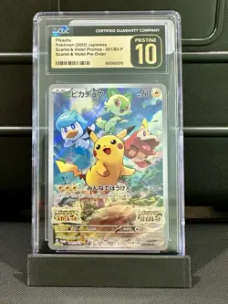 2022 POKEMON JPN SV PROMO SCARLET & VIOLET #001 PIKACHU CGC 10 Pristine - Image 1