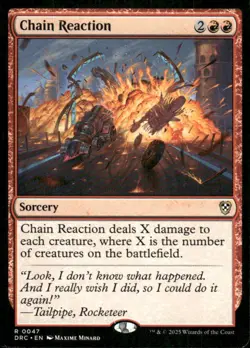 Chain Reaction 47 Rare Commander: Aetherdrift Magic: The Gathering Near Mint - Image 1
