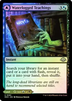 Magic The Gathering MTG WATERLOGGED TEACHINGS FOIL Modern Horizons 3 NM - Image 1