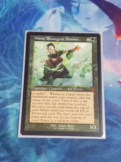 MTG Nissa Resurgent Animist - Aftermath Retro Frame Showcase - Near Mint NM - Image 1