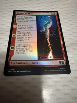 Origin of Thor Commander: Marvel Super Heroes Foil Mtg M/NM - Image 4