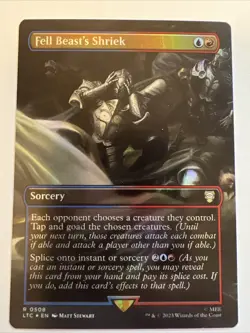 MTG Fell beast's shriek rare Lord of the rings FOIL - Image 1