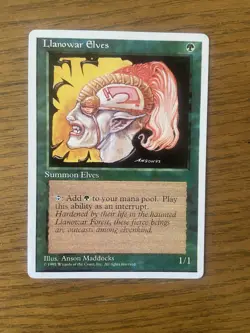 MTG Llanowar Elves Alternate 4th Edition MP - Image 1