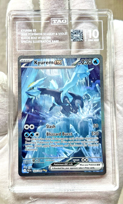 2025 Pokemon Card English Black Bolt - Kyurem EX 165/086 SIR - TAG 10 - PSA CGC - Image 2