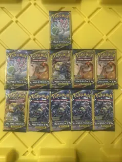 Lot of 11 Pokemon 2019 Unbroken Bonds 3 Card Booster Packs New Sealed - Image 1