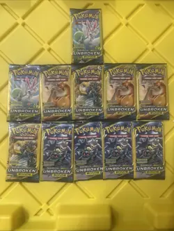 Lot of 11 Pokemon 2019 Unbroken Bonds 3 Card Booster Packs New Sealed - Image 2