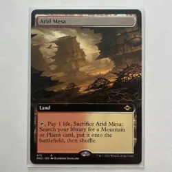 MTG Arid Mesa (Extended Art) - Rare Modern Horizons 2 (MH2) Mint Condition #475 - Image 1