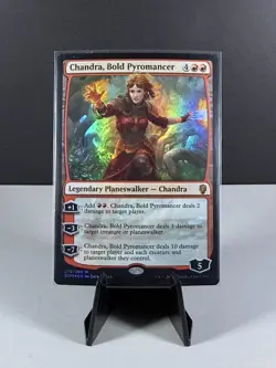 MTG Chandra, Bold Pyromancer - Dominaria, #275 Mythic Near Mint (Foil Curve) - Image 1