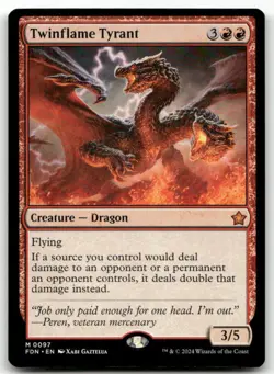 Twinflame Tyrant #97 (NM) Foundations FDN Magic MTG - Image 1