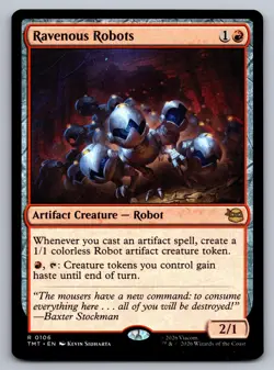 Ravenous Robots 0106 Rare Teenage Mutant Ninja Turtles Magic: The Gathering NM - Image 1