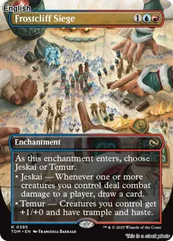 MTG Frostcliff Siege (Borderless) [TDM - 385] LP - Image 1