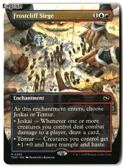 MTG Frostcliff Siege (Borderless) [TDM - 385] LP - Image 2