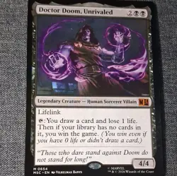 Doctor Doom, Unrivaled Non-Foil Wizards of the Coast MTG Marvel Super Heroes - Image 1